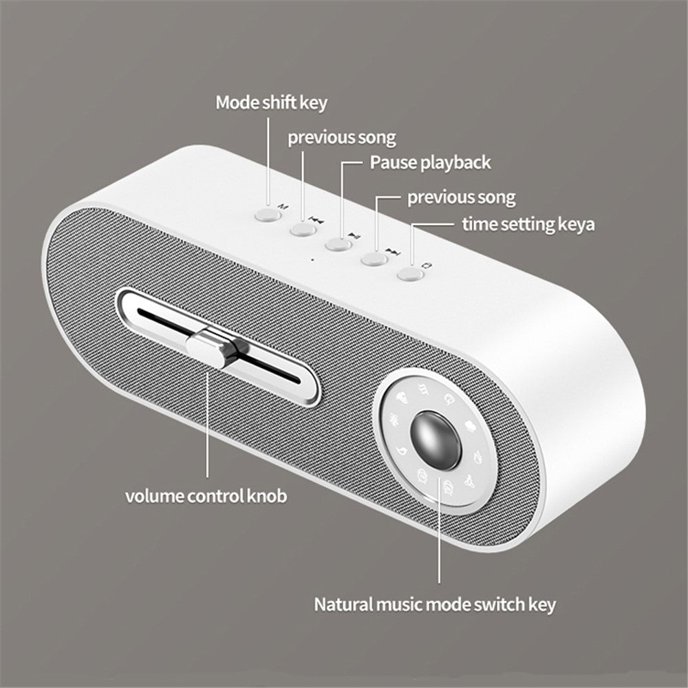 JY-78 White Noise Sleep Bluetooth-compatible Speaker Subwoofer Indoor Portable Wireless Speakers Support Memory Card, U Disk