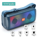 T&G TG345 Portable Rechargeable Bluetooth-compatible Speaker Outdoor Breathing Light Wireless Stereo Subwoofer