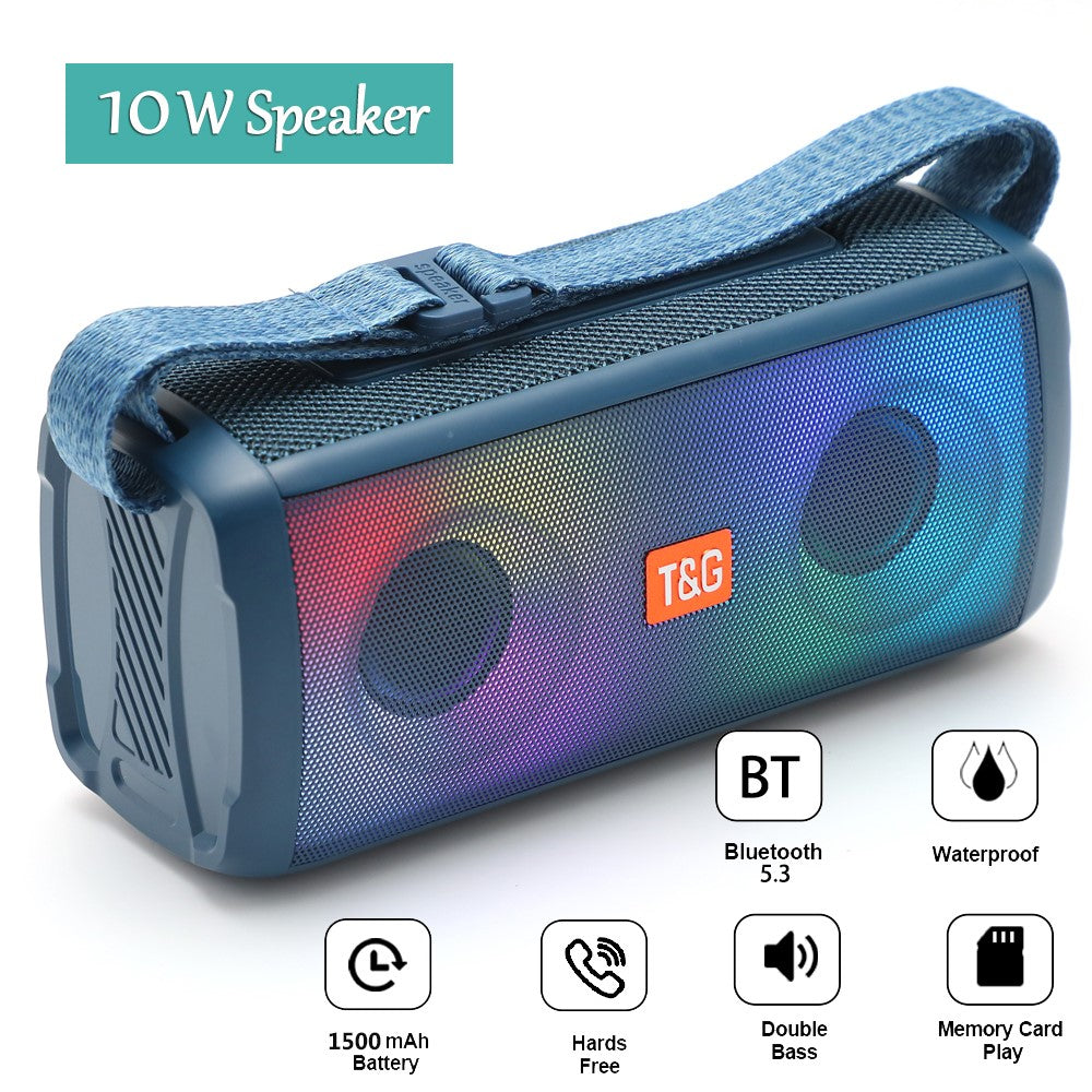 T&G TG345 Portable Rechargeable Bluetooth-compatible Speaker Outdoor Breathing Light Wireless Stereo Subwoofer