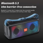 T&G TG345 Portable Rechargeable Bluetooth-compatible Speaker Outdoor Breathing Light Wireless Stereo Subwoofer