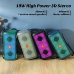 T&G TG345 Portable Rechargeable Bluetooth-compatible Speaker Outdoor Breathing Light Wireless Stereo Subwoofer