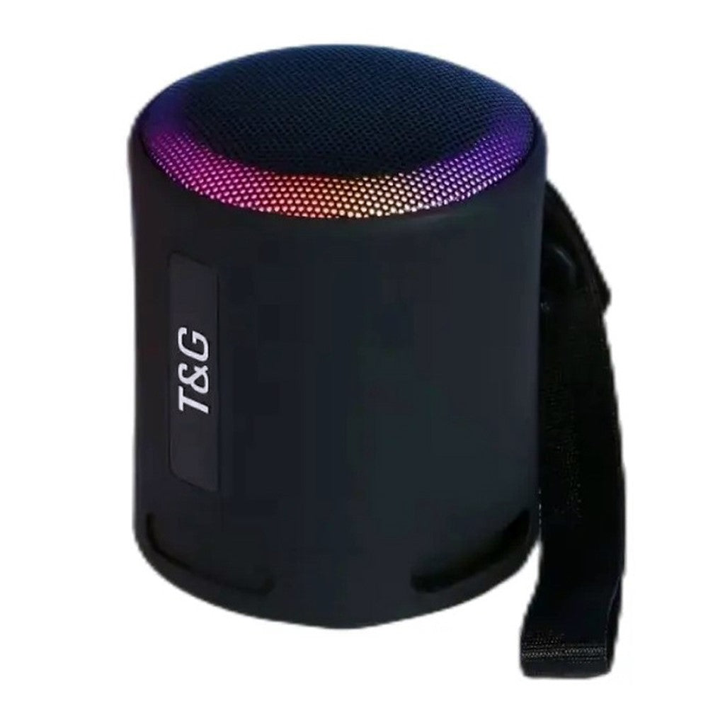T&G TG373 LED Breathing Light Portable Bluetooth-compatible Speaker Outdoor Wireless Stereo Subwoofer