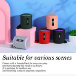 T&G TG373 LED Breathing Light Portable Bluetooth-compatible Speaker Outdoor Wireless Stereo Subwoofer