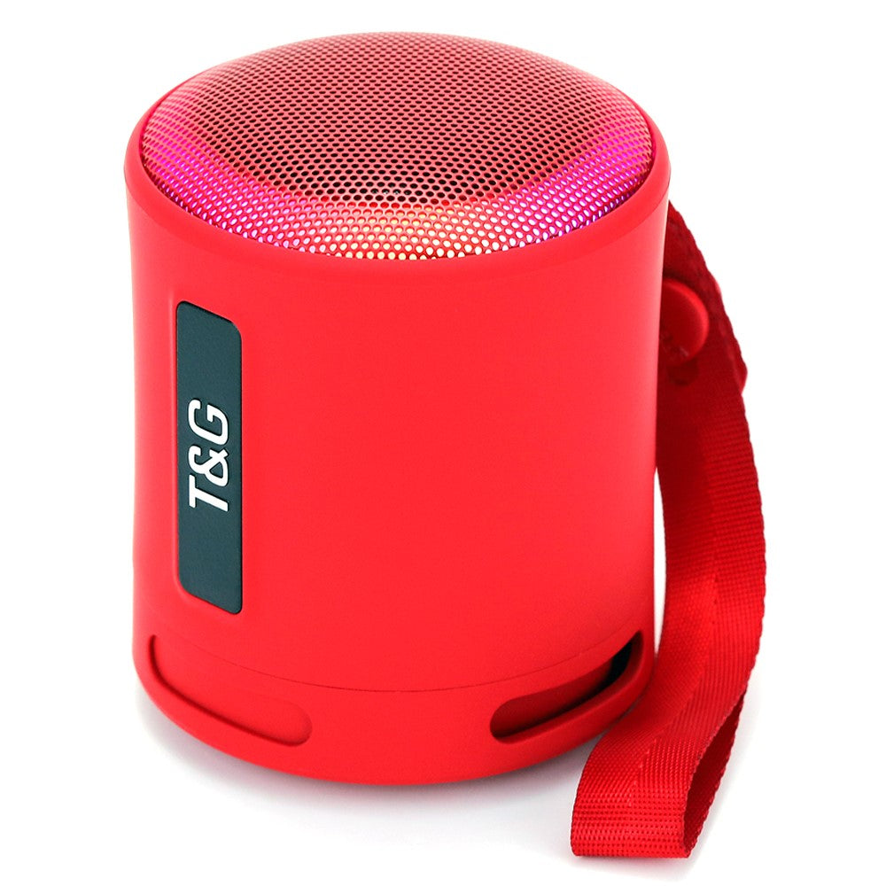 T&G TG373 LED Breathing Light Portable Bluetooth-compatible Speaker Outdoor Wireless Stereo Subwoofer