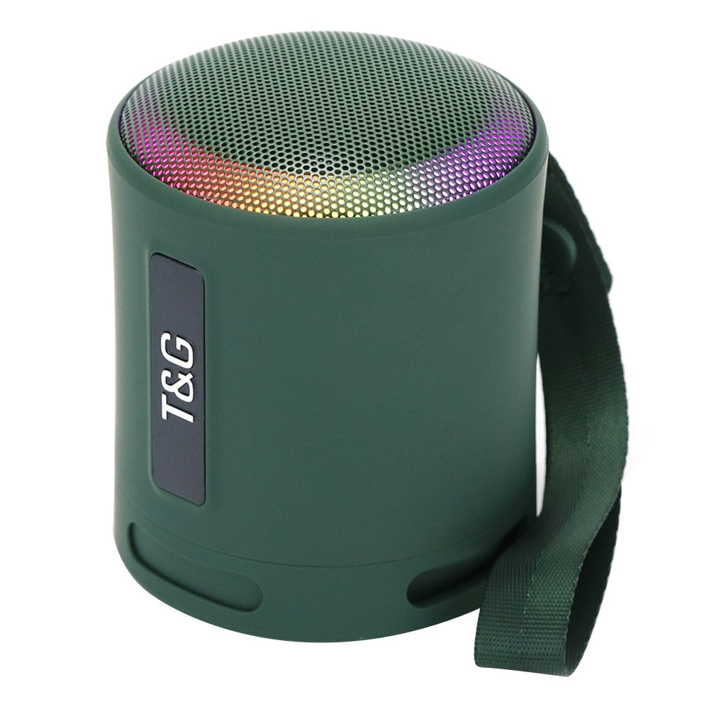 T&G TG373 LED Breathing Light Portable Bluetooth-compatible Speaker Outdoor Wireless Stereo Subwoofer
