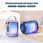 T&G TG376 RGB LED Vejrtrækningslys Genopladelig Bluetooth-kompatibel Højttaler Bærbar Trådløs Stereo Subwoofer