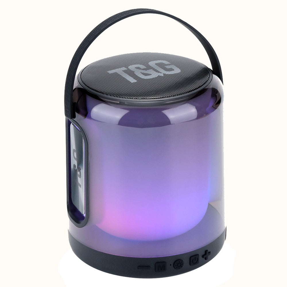 T&G TG376 RGB LED Vejrtrækningslys Genopladelig Bluetooth-kompatibel Højttaler Bærbar Trådløs Stereo Subwoofer