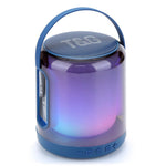 T&G TG376 RGB LED Vejrtrækningslys Genopladelig Bluetooth-kompatibel Højttaler Bærbar Trådløs Stereo Subwoofer