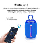 T&G TG653 TWS Bærbar Bluetooth-kompatibel Højttaler LED Lys Udendørs Trådløs Stereo Subwoofer