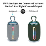T&G TG653 TWS Bærbar Bluetooth-kompatibel Højttaler LED Lys Udendørs Trådløs Stereo Subwoofer