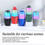 T&G TG644 5W TWS Portable Bluetooth-compatible 5.3 Music Speaker RGB Light Wireless Stereo Subwoofer
