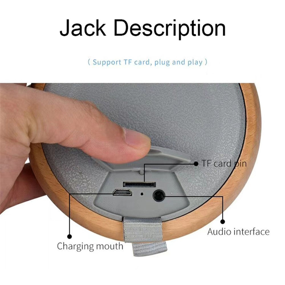 BT810 Mini Size Portable Beech Speaker Wireless Bluetooth-compatible Connectivity 5W Music Player Subwoofer