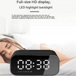 BT510 Rechargeable Bluetooth-compatible Speaker Music Loudspeaker LED Digital Alarm Clock Phone Wireless Charger