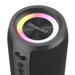 ZEALOT S51Pro 40W Bluetooth-kompatibel højttaler IPX5 Vandtæt 3D Stereobas Bærbar højttaler med snor