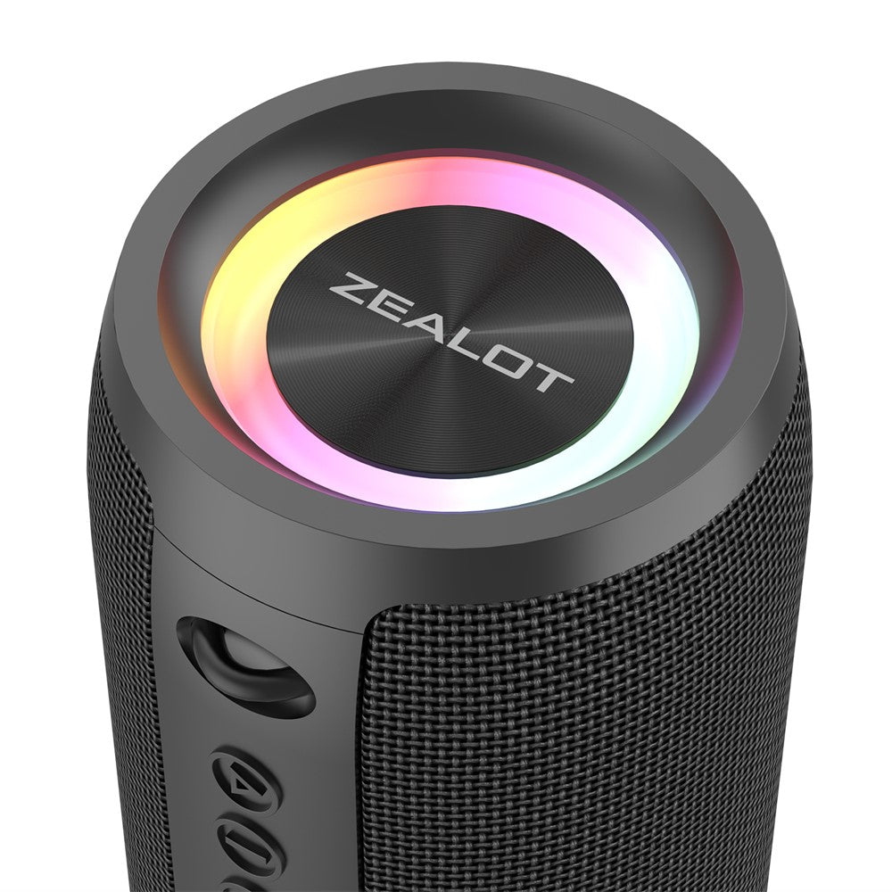 ZEALOT S51Pro 40W Bluetooth-kompatibel højttaler IPX5 Vandtæt 3D Stereobas Bærbar højttaler med snor