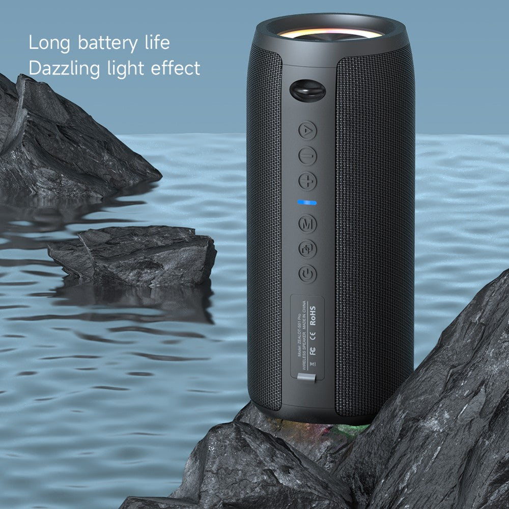 ZEALOT S51Pro 40W Bluetooth-kompatibel højttaler IPX5 Vandtæt 3D Stereobas Bærbar højttaler med snor