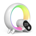 RGBW Atmosphere Light APP Remote Control Bluetooth-compatible Speaker Digital Alarm Clock White Noise Music Player