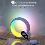 RGBW Atmosphere Light APP Remote Control Bluetooth-compatible Speaker Digital Alarm Clock White Noise Music Player