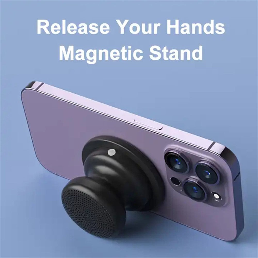 EWA A117 Mini Bærbar Magnetisk Stand Trådløs Højttaler Subwoofer Metal Bluetooth-kompatibel Højttaler