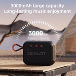 ZEALOT S75 Bærbar Bluetooth-kompatibel Højttaler IPX6 Vandtæt Ægte Trådløs Stereo Subwoofer