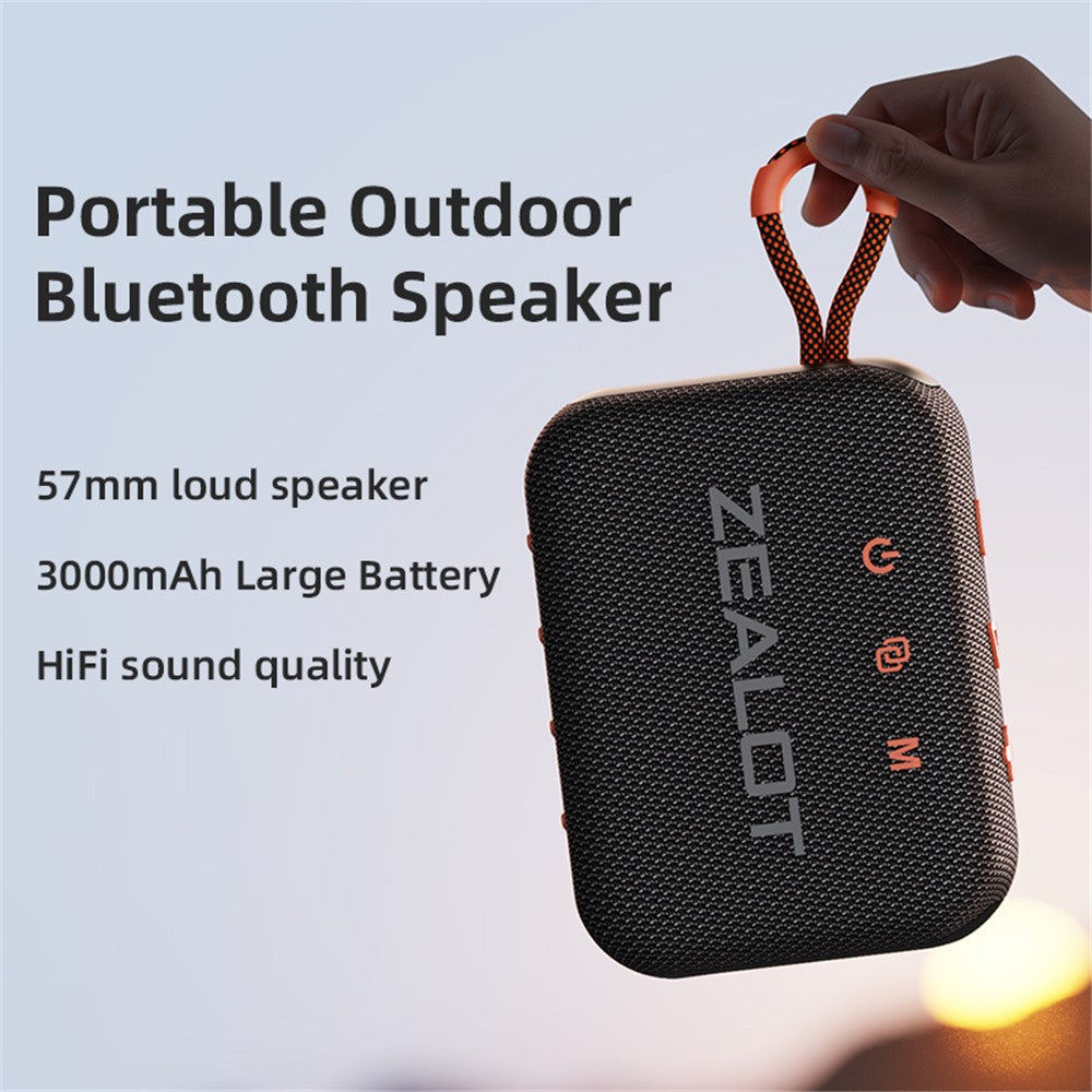 ZEALOT S75 Bærbar Bluetooth-kompatibel Højttaler IPX6 Vandtæt Ægte Trådløs Stereo Subwoofer