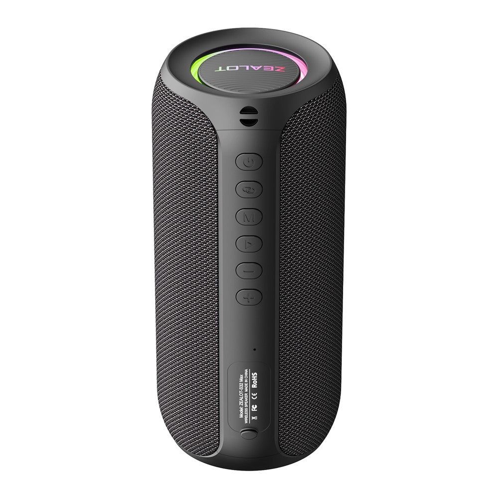 ZEALOT S32MAX 20W Bærbar Bluetooth-kompatibel Højttaler IPX5 Vandtæt Udendørs Subwoofer (CE Certificeret)
