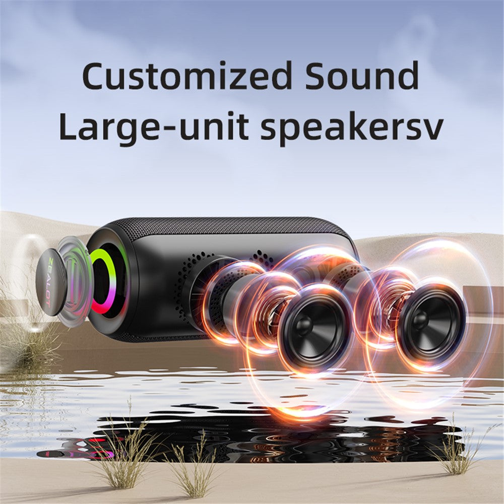 ZEALOT S32MAX 20W Bærbar Bluetooth-kompatibel Højttaler IPX5 Vandtæt Udendørs Subwoofer (CE Certificeret)