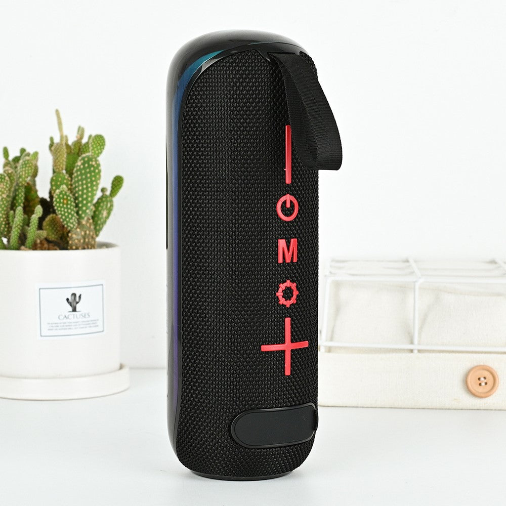 T&G TG-384 Mini Bærbar Bluetooth-kompatibel Højttaler RGB Lys Trådløs Musik Subwoofer Understøtter TF / USB-disk