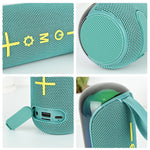 T&G TG-384 Mini Bærbar Bluetooth-kompatibel Højttaler RGB Lys Trådløs Musik Subwoofer Understøtter TF / USB-disk