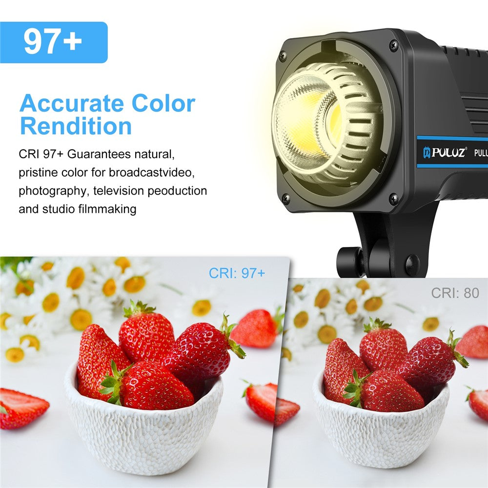 PULUZ PU3061 220V 120W LED Photographic Light Dual Color Temperature Photo Studio Fill Light with Remote Control
