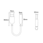 YESIDO YAU46 15 cm USB til 3,5 mm Plug and Play lydadapterkabel understøtter stemmeopkald