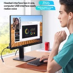 YESIDO YAU46 15 cm USB til 3,5 mm Plug and Play lydadapterkabel understøtter stemmeopkald