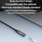 YESIDO YAU46 15 cm USB til 3,5 mm Plug and Play lydadapterkabel understøtter stemmeopkald