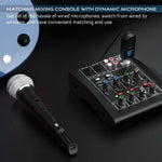 K1 Wired to Wireless Microphone Converter for Handheld Dynamic Mic, 2 Transmitters + 1 Receiver