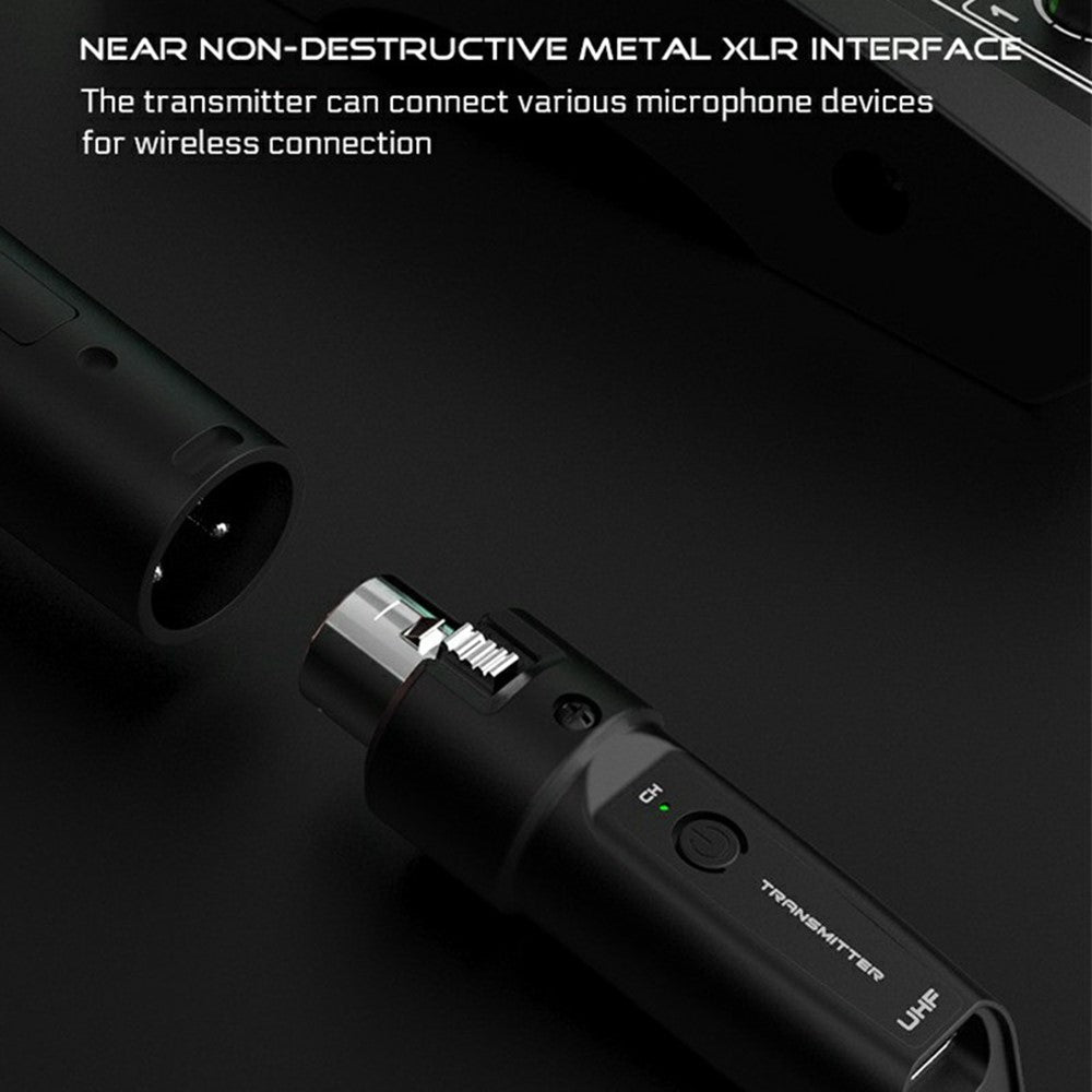 K1 Wired to Wireless Microphone Converter for Handheld Dynamic Mic, 2 Transmitters + 1 Receiver
