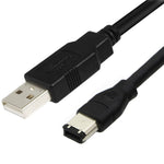 ERE For Audio Equipment USB to FireWire 1394 Adapter 6-Pin Male to USB-A Male Converter Cable