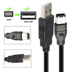 ERE For Audio Equipment USB to FireWire 1394 Adapter 6-Pin Male to USB-A Male Converter Cable