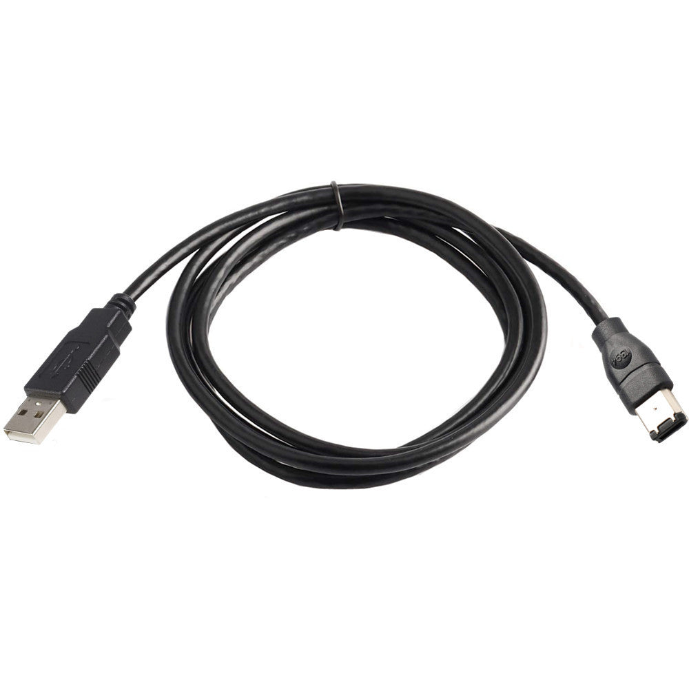 ERE For Audio Equipment USB to FireWire 1394 Adapter 6-Pin Male to USB-A Male Converter Cable