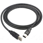 ERE For Audio Equipment USB to FireWire 1394 Adapter 6-Pin Male to USB-A Male Converter Cable