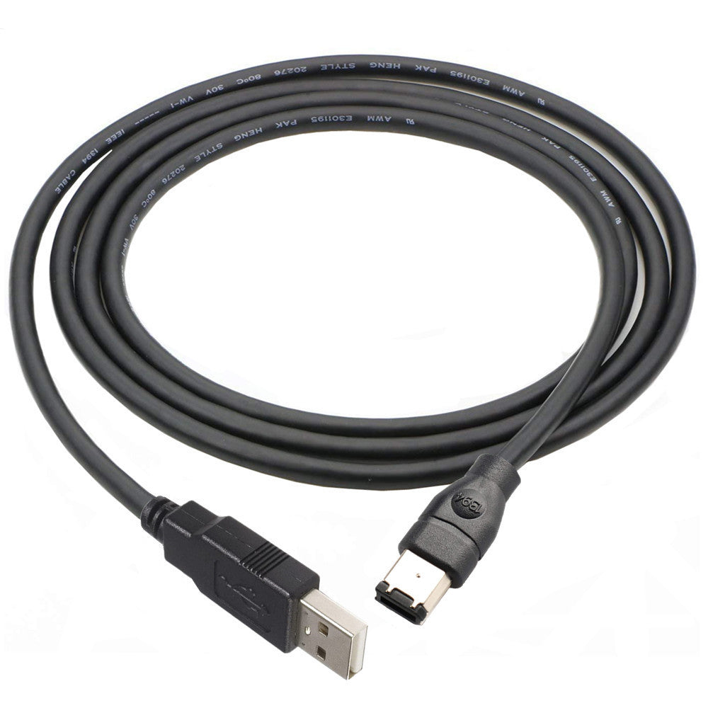 ERE For Audio Equipment USB to FireWire 1394 Adapter 6-Pin Male to USB-A Male Converter Cable