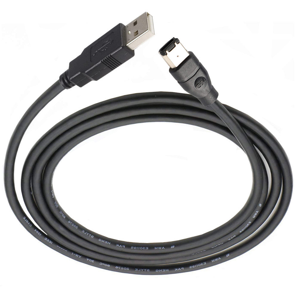 ERE For Audio Equipment USB to FireWire 1394 Adapter 6-Pin Male to USB-A Male Converter Cable
