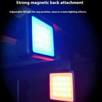 N69 Portable LED Video Light Stepless Dimming Mini RGB Photography Lamp for Vlogging / Phone Shooting