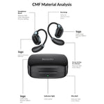 YESIDO YSP33 AI Oversættelses-Earbuds Ørekrog Bærbar Real Time Bluetooth-kompatibel 5.4 Åbne Øre-Hovedtelefoner