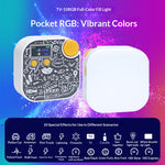 YONGEER TV-10RGB Mini RGB Fill Light 2500K-9900K Magnetic Adjustable LED Video Light for Photography