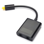 15cm Digital SPDIF Optical Audio Splitter 1 Input 2 Output 2 Way Toslink Splitter Adapter Cable Hub for CD DVD