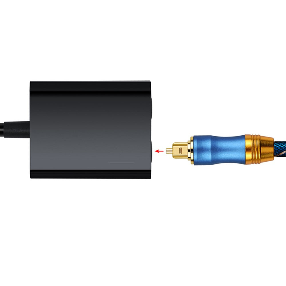 15cm Digital SPDIF Optical Audio Splitter 1 Input 2 Output 2 Way Toslink Splitter Adapter Cable Hub for CD DVD