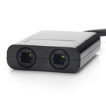 15cm Digital SPDIF Optical Audio Splitter 1 Input 2 Output 2 Way Toslink Splitter Adapter Cable Hub for CD DVD