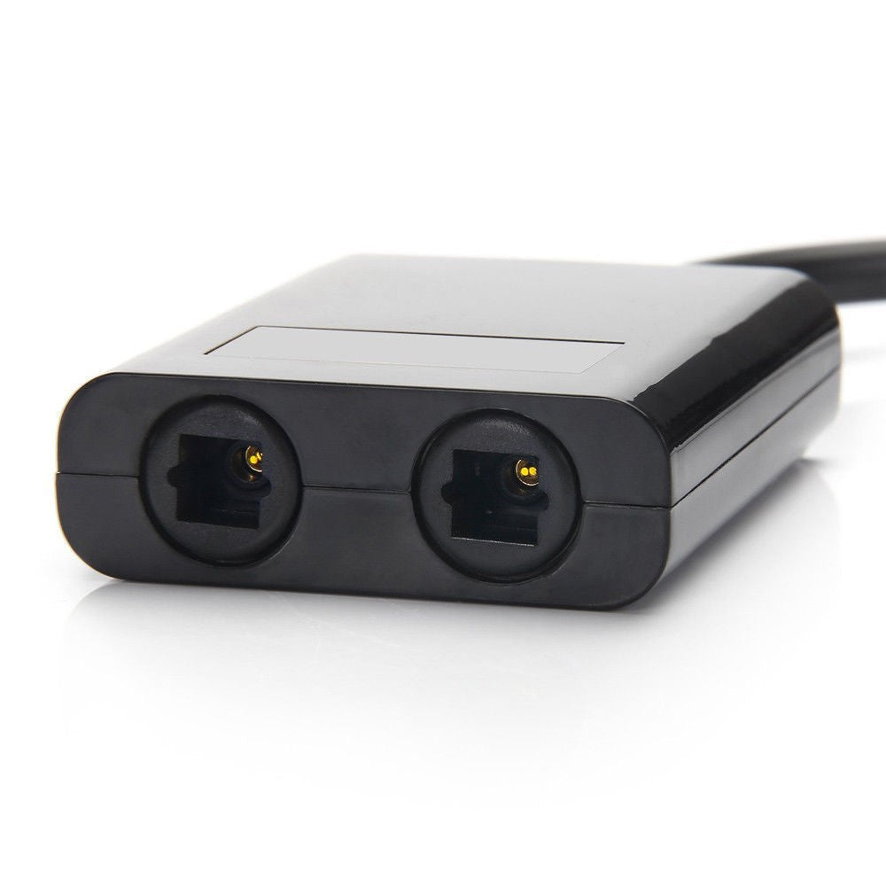 15cm Digital SPDIF Optical Audio Splitter 1 Input 2 Output 2 Way Toslink Splitter Adapter Cable Hub for CD DVD