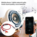 0.5m USB Type-C to 2 RCA Male Audio Cable for Mobile Phone Tablet Connection to Speaker/Amplifier