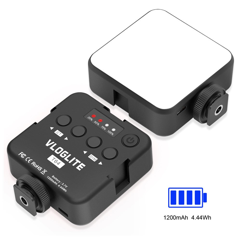 VLOGLITE T64 Portable Cell Phone Video Fill Light Photography Beauty Light Small LED Fill Light